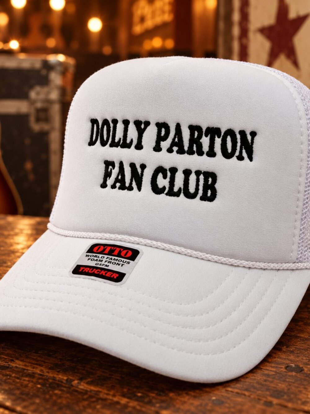 Vintage-Inspired Dolly Parton Fan Club Hat Direct Embroidered OTTO Foam Cap OS
